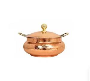 Calentador de alimentos duradero, olla caliente hecha a mano, plato de frotamiento de cobre martillado, calentador de alimentos, soporte de candelita de Metal, ollas calientes duraderas de alta venta - Product Image 6