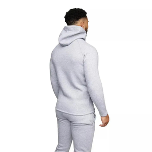 <b>Men's</b> Women's Casual Solid Zippered <b>Hoodies</b> & Pant Sets 100% Cotton Breathable Eco-Friendly Winter Tracksuits - Product Image 5
