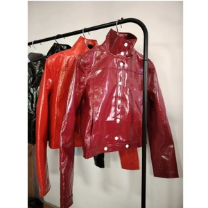 Chaquetas de Cuero PU Elegantes al por Mayor, Chaquetas de Moda Hip Hop de Invierno para Mujer, Chaquetas de Cuero Real Personalizadas - Product Image 6