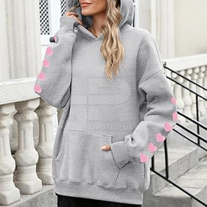 Women Oversized Pullover Hoodies In <b>Neutral</b> Colors Women Oversized Hoodies For Effortless Casual Style - Product Image 5