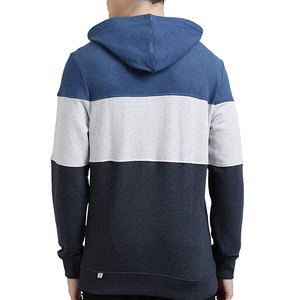 เสื้อฮู้ดดี้พรีเมียมสามชั้นสำหรับผู้ชาย |   เสื้อพูลโอเวอร์ผ้าฟลีซสีขาวกรมท่าและสีชาร์โคลแบบคัลเลอร์บล็อก |   เสื้อสตรีทแวร์สุดหรูสัมผัสนุ่มสบายสไตล์คนเมือง - Product Image 2
