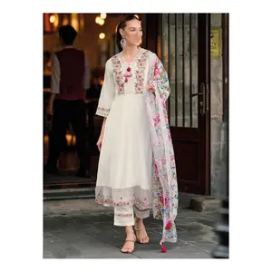 Hint elbisesi ağır net Anarkali Salwar Kameez/uzun Anarkali düğün Salwar takım elbise toptan ihracatçısı