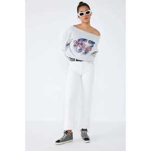 Sudadera Diaria Gris con Estampado de Nueva York, 100% Algodón - Product Image 4