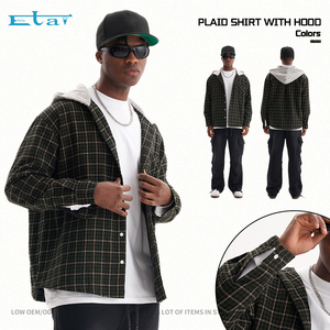 Custom <b>Quilt</b> Line Warm Jersey Knit Men's Plaid <b>Shirt</b> Relaxed Fit Streetwear Fashion 3D Print Loose Hoodies - Product Image 3