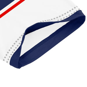 Vêtements de sport en gros pour le golf : T-shirts rayés à col assorti en mélange polyester-spandex, manches courtes, anti-plis, pour hommes - Product Image 4