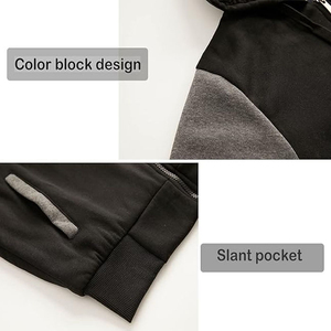 Sudaderas con cremallera de alta calidad para hombres de peso pesado para hombres, sudaderas con cremallera de cara completa, venta al por mayor, Sudadera con capucha para ropa de calle - Product Image 6