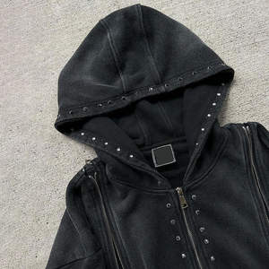 Conjunto Deportivo Personalizado con Logotipo y Pedrería 2026, Sudadera con Capucha y Pantalones Deportivos Unisex para Hombre - Product Image 3