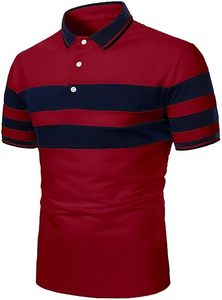 Men Polo <b>T</b>-<b>shirt</b> Personalized Pattern Embroidery Logo Contrast Solid <b>Collar</b> Design Panel Short Sleeves Polo <b>Shirts</b> - Product Image 5