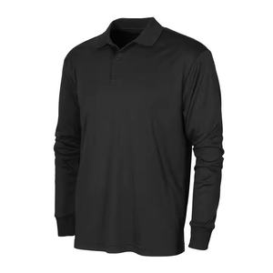 Automne hiver hommes mode pour chemise tricoté à manches longues revers solide 100% coton respirant couleur correspondant épaule bouton - Product Image 2