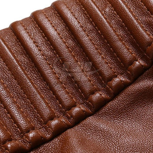 เสื้อแจ็คเก็ตหนังผู้ชายสำหรับฤดูหนาว ระบายอากาศได้ดี คอตั้ง มีโลโก้ด้านหน้า สไตล์ลำลอง คุณภาพสูง ราคาสมเหตุสมผล - Product Image 4