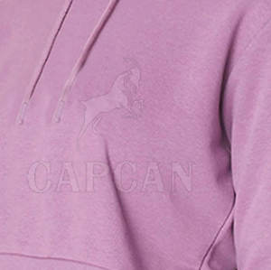 Sweats à capuche légers et courts pour femmes à la mode surdimensionnés à capuche tricotée d'hiver avec patchs personnalisés en dentelle sur le logo avant - Product Image 5