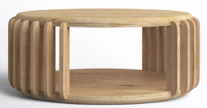 Lineage Corporation's Solid Kiln-Dried Open Ribbed <b>Table</b> Extendable with a Mechanical Gear Silhouette - Product Image 4