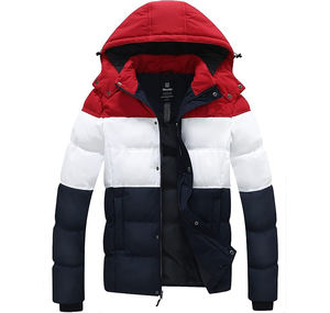 Wantdo <b>Men's</b> Hooded Winter Puffer Jacket with Removable Hood Thick Cotton Lining Canvas Fabric Front Logo - Product Image 1