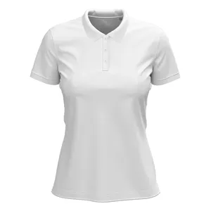 เสื้อโปโลผู้หญิงแบบยืดได้สำหรับการขายส่งเพื่อการส่งเสริมการขาย - Product Image 2