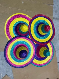 Chapeau de paille mexicain de haute qualité, fait à la main, en fibre naturelle, commande en gros, fournisseur d'exportation - Product Image 4