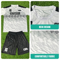 Top Trending 3D Design Servicio OEM Uniforme de fútbol sala Mejor calidad Impresión por sublimación Uniformes de fútbol transpirables de tamaño personalizado