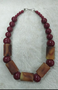 Venta superior collar de resina hecho a mano de alta calidad IGI certificado TAMAÑO DE Color personalizado cuentas multicolores moda mujer - Product Image 5