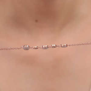 Pulsera ajustable de oro rosa con corazones deslumbrantes, accesorio de joyería de moda para mujer, Idea de regalo romántico para aniversario de boda - Product Image 4