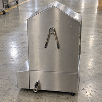 Armoire chauffante pour hot-dogs à température réglable, 27L, 500W, en acier inoxydable, avec vitrine vapeur pour restaurants et traiteurs