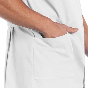 Impermeable antiestático blanco tejido de punto Doctor Hospital laboratorio bata de Pakistán Hospital ropa - Product Image 5