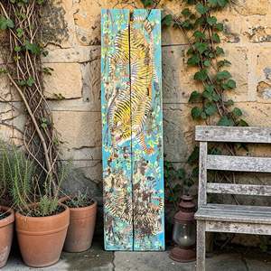 Panel Decorativo Pintado a Mano con Diseño de Tigre, Estilo Clásico, Decoración para el Hogar, Pintura Animal Impresa - Product Image 2