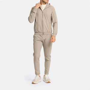 Ensemble de survêtement pour homme à la vente chaude, design vierge, avec sweat à capuche zippé et pantalon slim, pour vêtements de sport décontractés et élégants, respirant - Product Image 2
