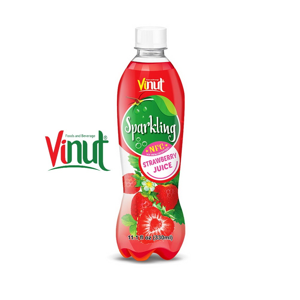 Лучший поставщик от Vietnam VINUT игристый клубничный фруктовый сок для здоровья, хороший вкус из фруктов