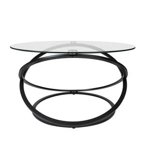 Tempered Glass Side <b>Table</b> Eco-Friendly Living Room <b>Coffee</b> <b>Tables</b> Retro Round Corner Salon <b>Mirror</b> Modern Luxury - Product Image 3