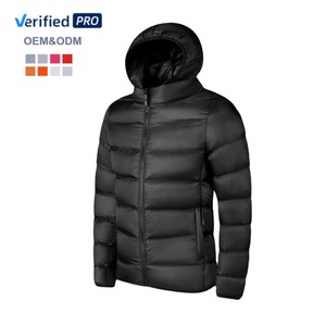 Chaquetas para hombre, chaqueta acolchada de invierno con burbujas, abrigo para hombre con capucha, sombrero desmontable cálido, chaqueta acolchada negra de invierno para hombre - Product Image 2