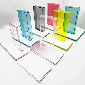 Cubierta de bandeja de plástico acrílico cuadrada personalizada de alta calidad para organizador de pestañas palé Almacenamiento de extensión de pestañas azulejo de pestañas personalizado - Product Image 5