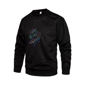 2024 sudadera de algodón de calidad en blanco de gran tamaño OEM personalizado Transferencia de Calor impreso Logo cuello redondo hombres sudadera diseño de serigrafía - Product Image 3