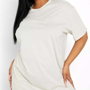 Vêtements de marque pour femmes T-shirt Slim Fit OEM de haute qualité 180gsm respirant écologique taille sur mesure imprimé 100% coton - Product Image 3