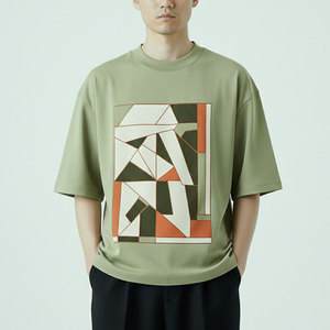 เสื้อยืดทรงบ็อกซี่คุณภาพสูง ระบายอากาศได้ดี ปรับแต่งได้ตามต้องการ ราคาสุดคุ้ม พิมพ์โลโก้ตามสั่ง เสื้อยืดทรงบ็อกซี่ผู้ชายขายดี - Product Image 1