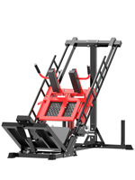Máquina de prensa de piernas para el hogar, máquina de sentadillas y prensa de piernas inversa, equipo de fitness todo en uno para ejercicios de piernas en casa