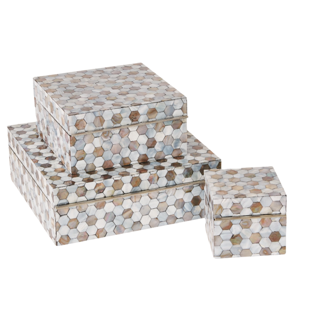 Unique Design Mother Pearl Lacquer Wood Jewelry Box Bohemian Style Portable Sustainable High Quality Customizable Gift Box