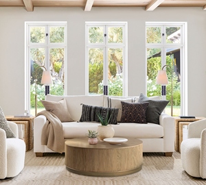 Mesa de centro de mimbre Suar de madera maciza de caoba de diseño moderno de alta calidad Color Natural para Hotel Villa Cojín 050805 - Product Image 4