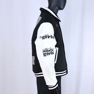 Veste universitaire en chenille de haute qualité, tendance, nouveau design, patchwork, streetwear, vente chaude, style cool, veste d'hiver - Product Image 3