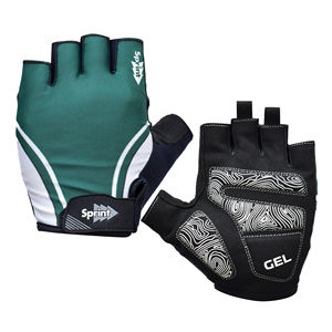 Gants de cyclisme professionnels personnalisés 2025 – Demi-doigts en cuir antidérapants avec fermeture auto-agrippante, protection de la paume, équipement de sport pour le cyclisme, rembourrage en gel - Product Image 4