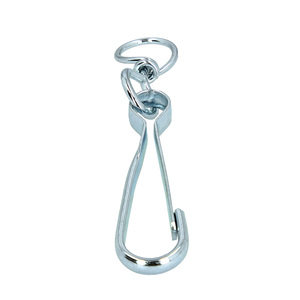Moschettone nichelato con anello girevole da 100 mm. - Product Image 5