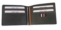 Dompet Panjang Vintage Unisex dengan Perlindungan RFID, Kompartemen Kartu Kredit, dan Kantong Ritsleting Uang Kertas dari Kulit Sapi