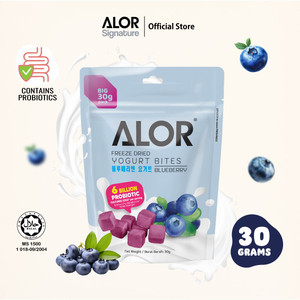 Alor - Bocaditos de Yogur Liofilizado con Arándanos, 30 g, Rico en Probióticos - Product Image 1