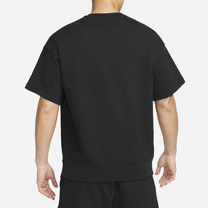 Haute qualité plaine recadrée personnalisé 100% coton goutte épaule t-shirts pour hommes blanc col montant lourd surdimensionné boxy t-shirt - Product Image 5