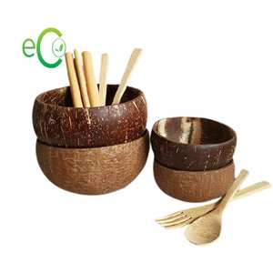 Cuencos de coco de material natural de alta calidad y precio barato Tazón de cáscara de coco al por mayor Tazón de coco de Vietnam - Product Image 4