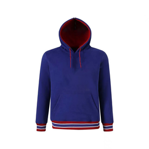 Sweat à capuche unisexe en coton biologique 100% doublé polaire, avec capuche en dentelle, confortable, accent or et rouge, hiver, bleu de la Caroline du Sud - Product Image 1