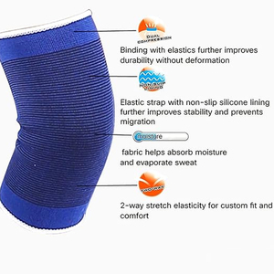 In Blue Color Good Quality Made In Pakistan With Reasonable Price <b>Make</b> <b>Your</b> <b>Own</b> Weightlifting Knee Sleeves BY AMAZING INDUSTRIES - Product Image 5