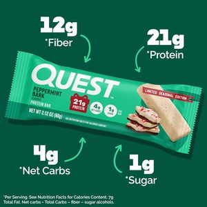 Barras de Proteína con Sabor a Menta de Quest Nutrition (paquete de 12) - Product Image 3