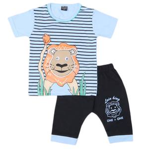 Traje de 2 Piezas de Manga Corta para Niños - Azul - Product Image 1