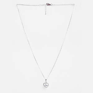 Compre Colgantes de Plata de Ley 925 de Primera Calidad para Mujeres y Niñas, Forma Geométrica de Corazón, Rodio con Topacio, Circonita, Diamante, en Caja - Product Image 4