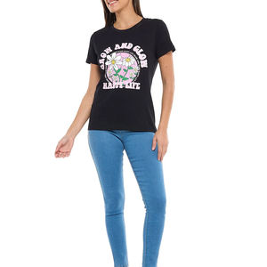 Bajo MOQ Último diseño Mujeres Camisetas Ropa de verano Mujeres Camisetas Logotipo personalizado Impresión Mujeres Camisetas - Product Image 5