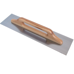 Hình chữ nhật mịn thép thạch cao trowel 48x13cm với 10x10mm tay cầm bằng gỗ - Product Image 1